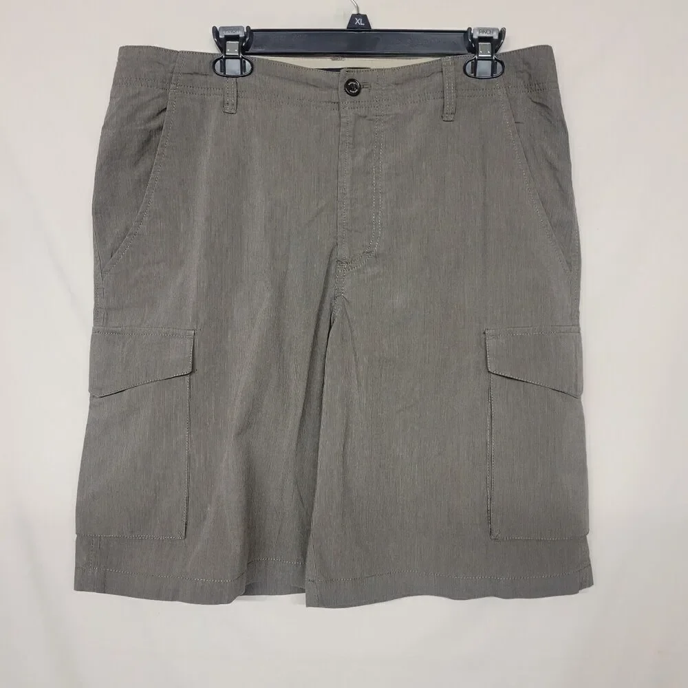 Banana Republic Size‎ 35 Shorts Chino Cargo Style Shorts, Brown & Tan Stripes